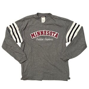 Minnesota Golden Gophers Long Sleeve T Shirt Gray Large TSI Sportswear College